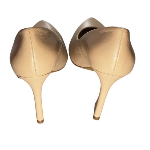 VINCE CAMUTO Thanley Women's Leather Pointed-Toe Heels Pumps Beige Size 8M - Picture 4 of 10